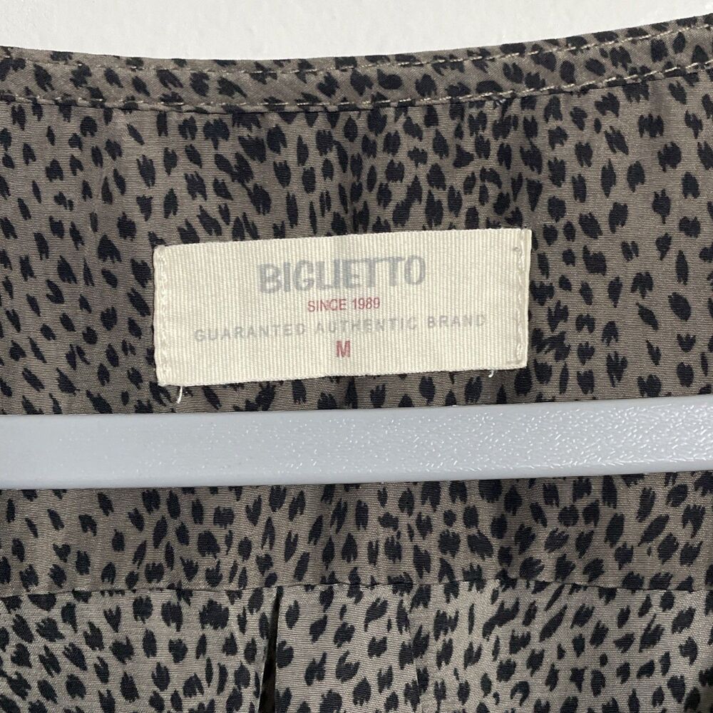 Biglietto Women's Animal Print Dress Pockets Short Sleeve Size Medium Casual - Picture 4 of 8